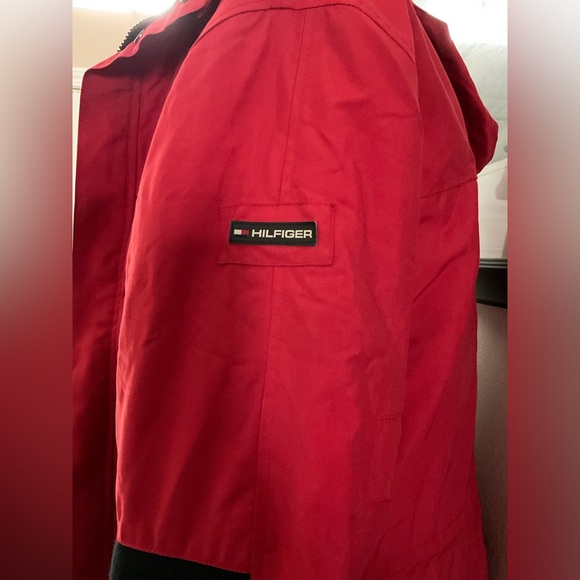 Tommy Hilfiger Ski Parka Red Coat Winter Jacket Mens Size Large - Picture 2 of 12